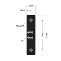 52-110-1 MODULAR SOLUTIONS DOOR PART<br>DOOR LATCH SINGLE STUD METAL